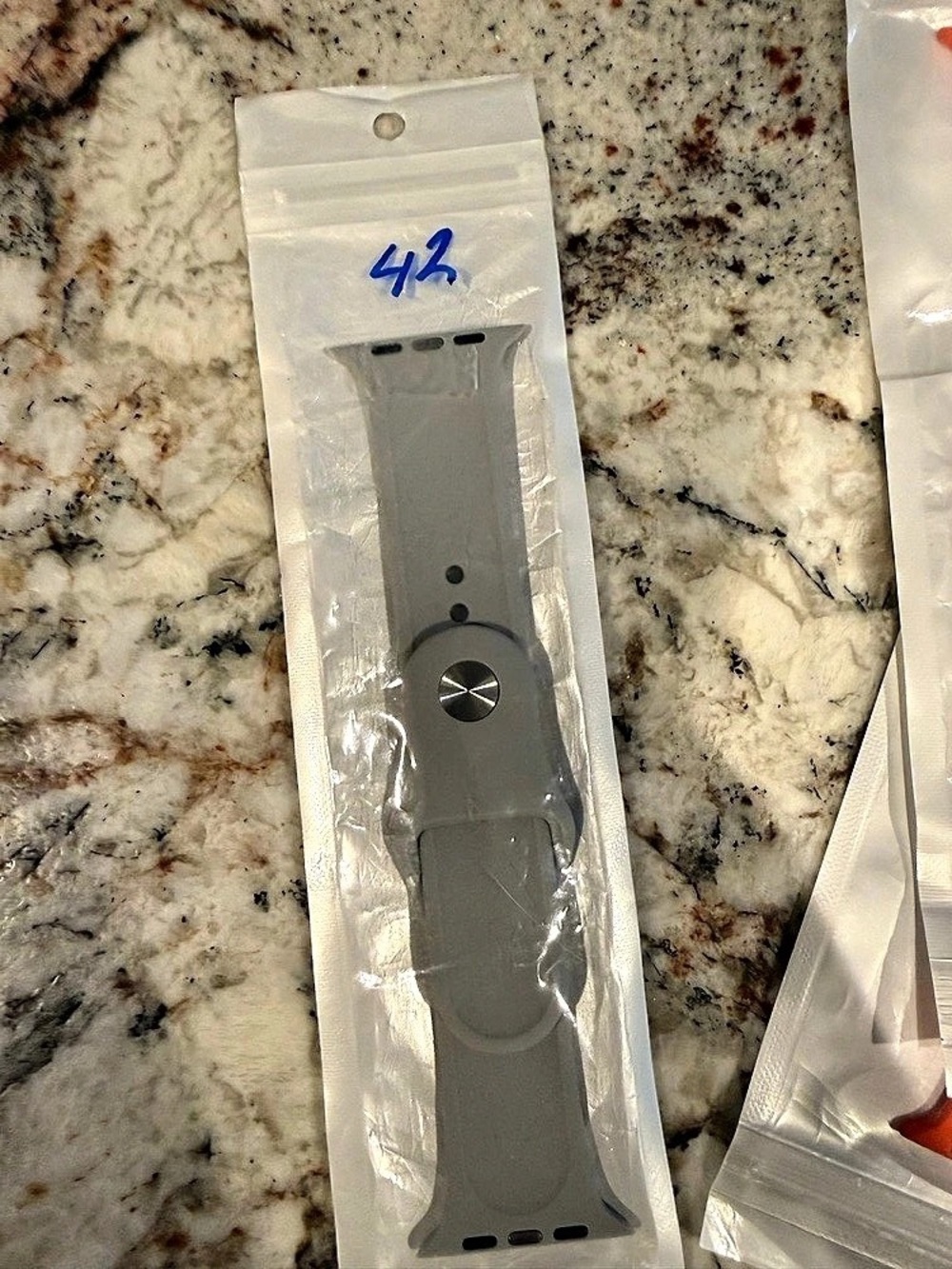 Apple Dark Gray Watch Band with Button Closure 42